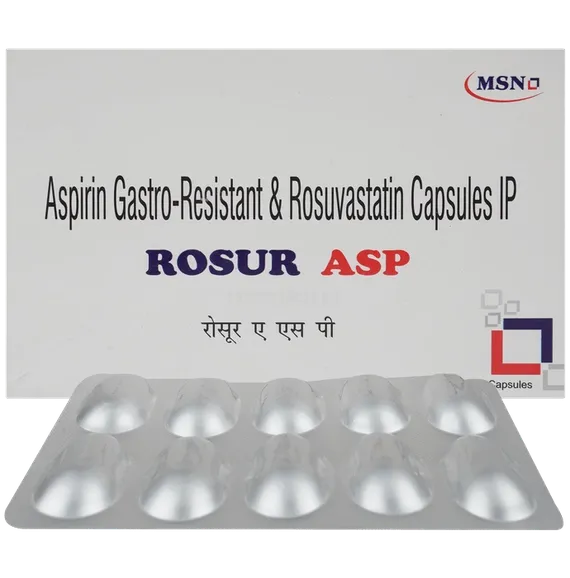 rosur asp 10/75mg capsule 10's